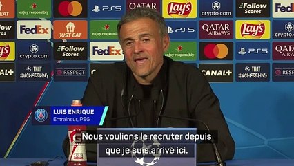 Enrique : "Kvara réunit tout ce qu'il faut pour ce projet"