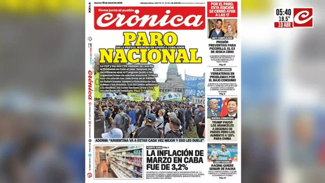 Paro nacional y jornada de lucha de trabajadores de todo el país