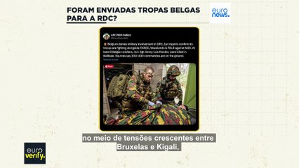 Foram enviadas tropas belgas para a República Democrática do Congo?