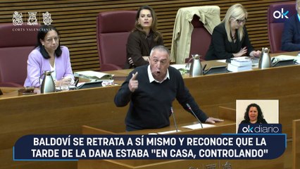 Baldoví se retrata a sí mismo y reconoce que la tarde de la DANA estaba "en casa, controlando"