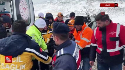 Sivas'ta aşırı hız kazaya neden oldu