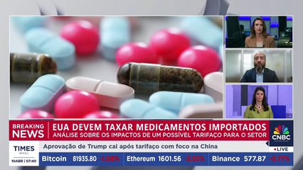 EUA devem taxar medicamentos importados; advogado comenta o caso