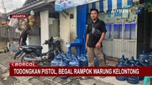 Terekam CCTV! Aksi Perampok Todongkan Pistol Paksa Minta Uang ke Pemilik Warung