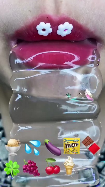 asmr SWEET CUTE MANGO DRINK MELON CANDY WATER JELLY  eating sounds #shorts