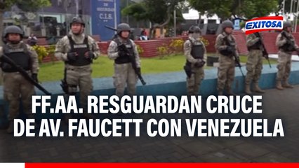 Fuerzas Armadas resguardan cruce de las avenidas Faucett Y Venezuela tras protestas de transportistas