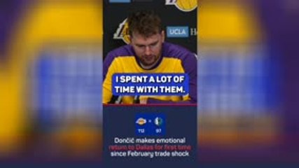 Doncic reflects on emotional Dallas return