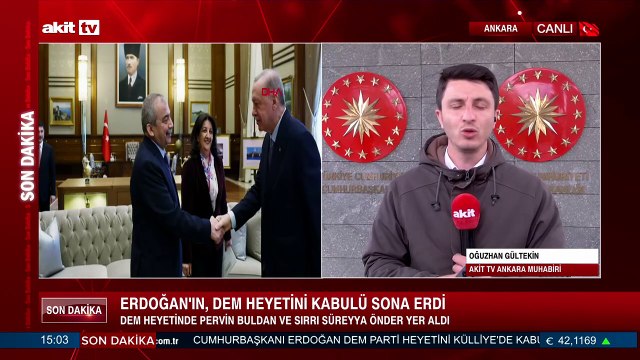 Erdoğan'ın, DEM heyetini kabulü sona erdi