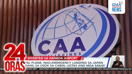 PAL plane, nag-emergency landing sa Japan dahil sa usok sa cabin; ligtas ang mga sakay | 24 Oras
