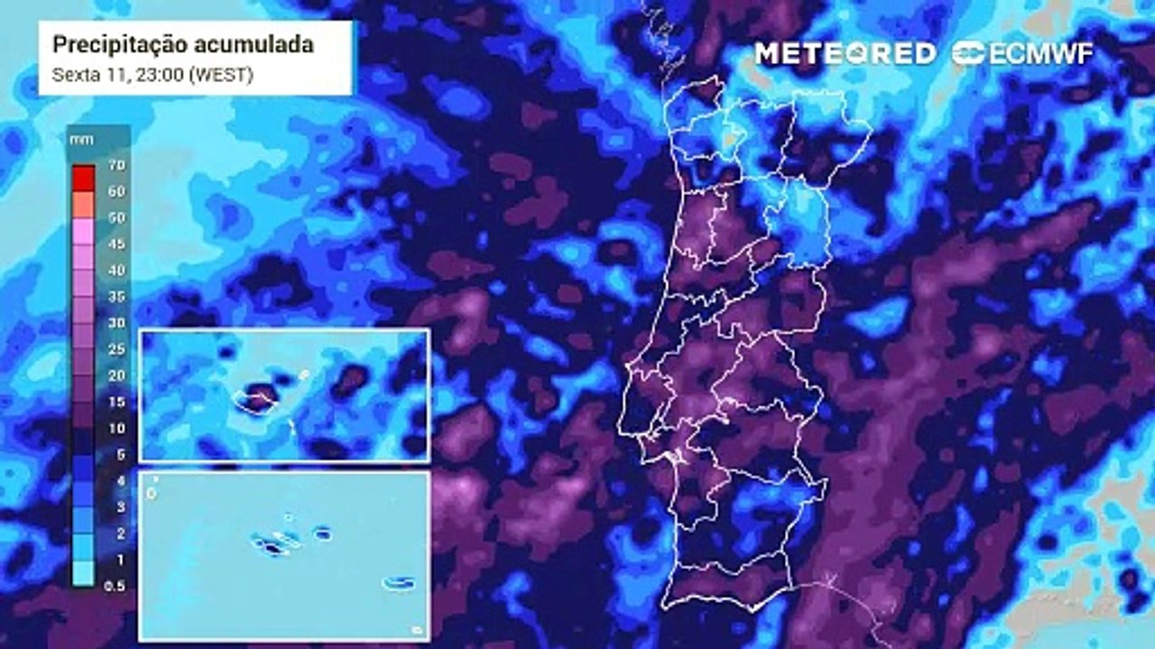 Tempestade Olivier em Portugal: IPMA emite aviso amarelo de precipitação para estes 10 distritos