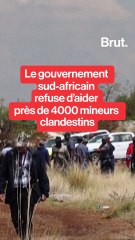 Le gouvernement sud-africain refuse son aide à des mineurs clandestins.