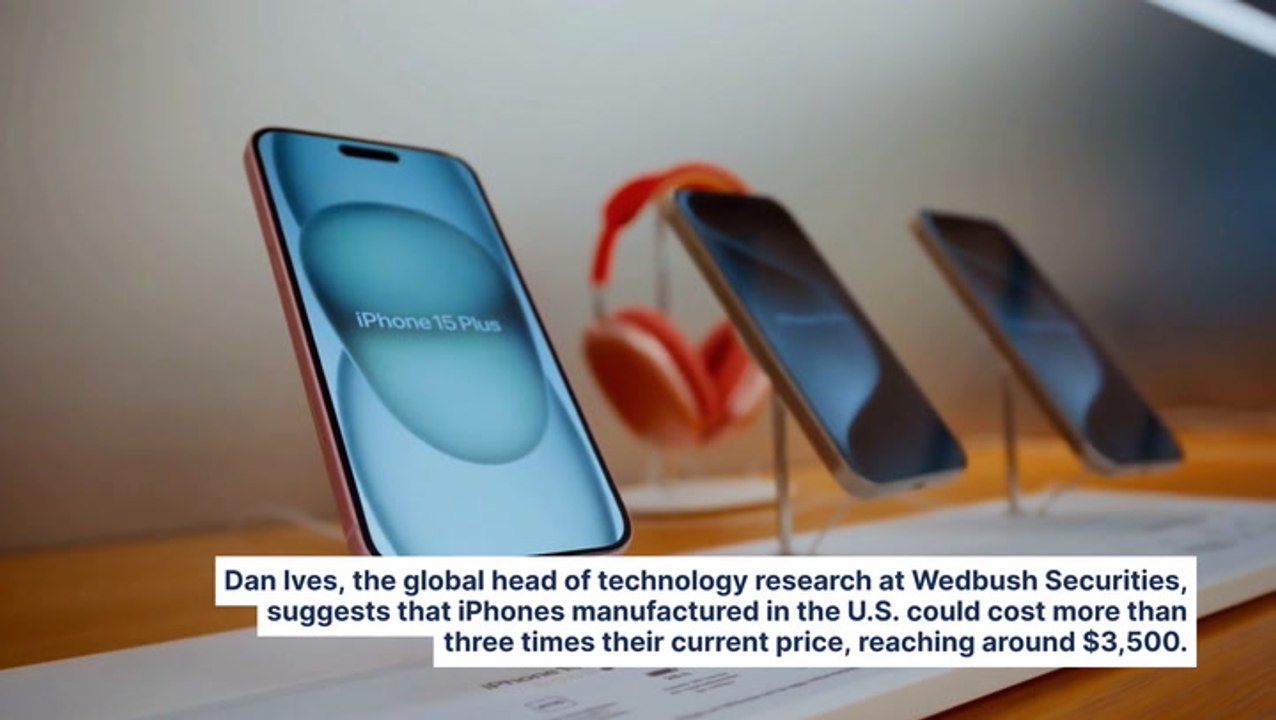 Trump's Tariffs Could Push Apple iPhone Prices To A Staggering $3,500, Says Top Wall Street Analyst