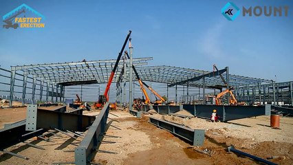 "Mount Roof Sets Global Benchmark: 1,20,000 SQFT PEB Constructed in 64 Hours – A Record in Industrial Construction!"