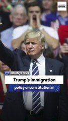 Media host: Trump’s immigration policy unconstitutional