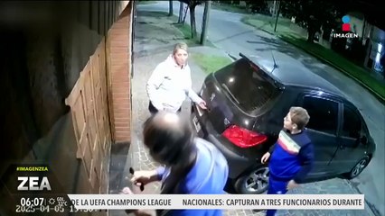 VIDEO: Familia estuvo a punto de ser asaltada afuera de su casa en Argentina