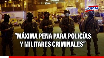 Exministro Cluber Aliaga a favor de cadena perpetua para policías y militares criminales: "La máxima pena"