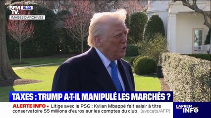 Droits de douane: Donald Trump suspecté de délit d'initié