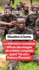Situation à Goma : La télévison rwandaise diffuse des images de soldats congolais ayant "fui vers Rubavu/Rwanda".