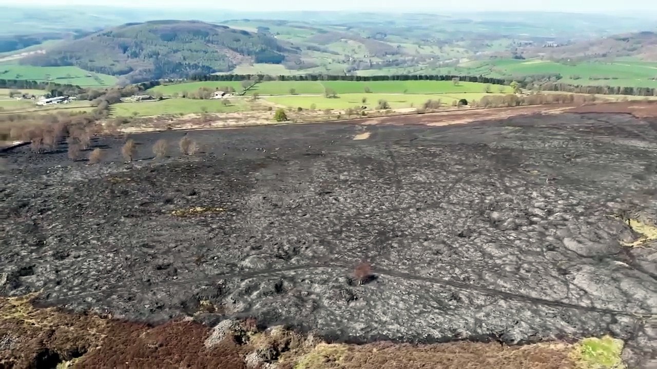 Beeley Moor fire damage