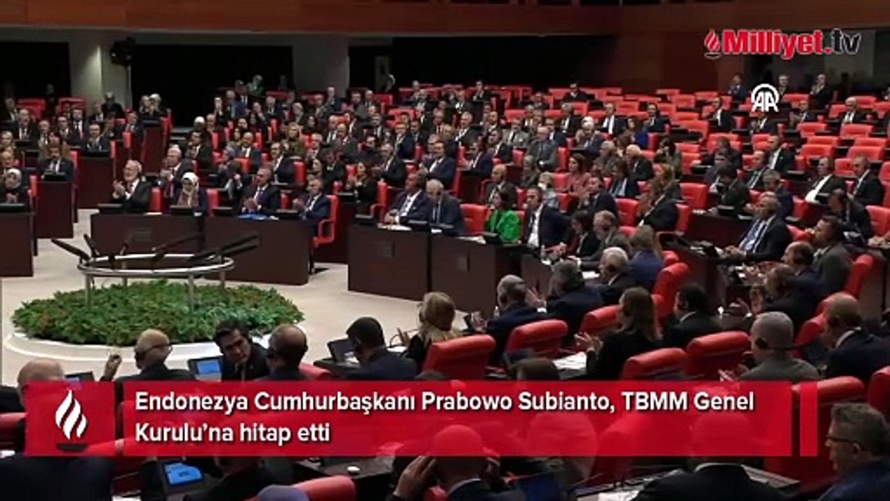 'Kahramanım' diyerek iki Türk lideri saydı! Endonezya Cumhurbaşkanı TBMM'de konuştu