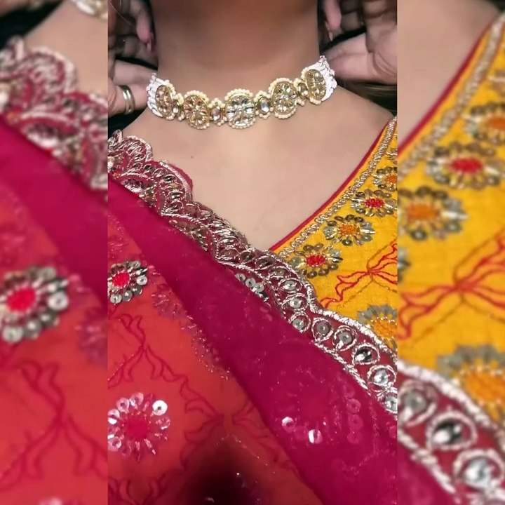 GRWM for My Cousin’s Wedding – Eye-Catching Red Saree Look