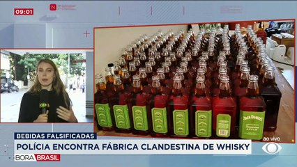 Polícia encontra fábrica clandestina de whisky falsificado no interior de SP