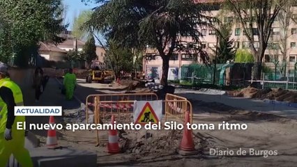 El nuevo aparcamiento del Silo toma ritmo en Burgos