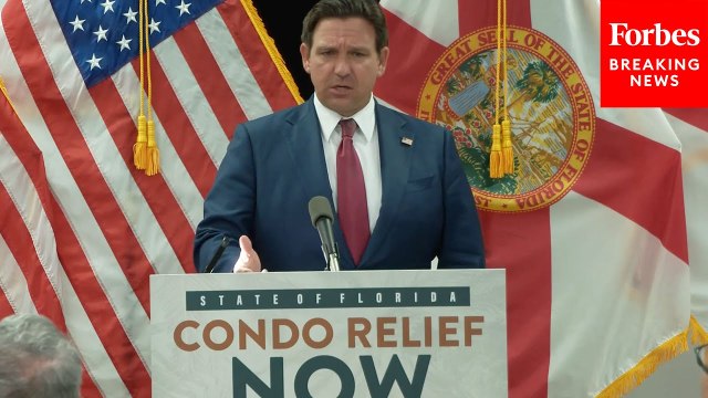 Florida Gov. Ron DeSantis Promotes Condo Relief Efforts