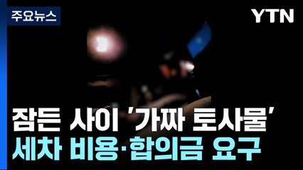 만취 승객에 '가짜 토사물' 뿌리고 합의금 요구...택시기사 경찰에 덜미 / YTN