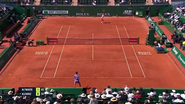 Monte-Carlo - Alcaraz rejoint Fils en quarts