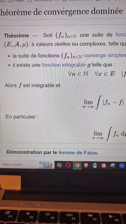Convergence Dominée à partir d'un certain rang? 🐭Réponse.Convergence dominée à partir d'un certain rang ? #integrale #limite #convergence