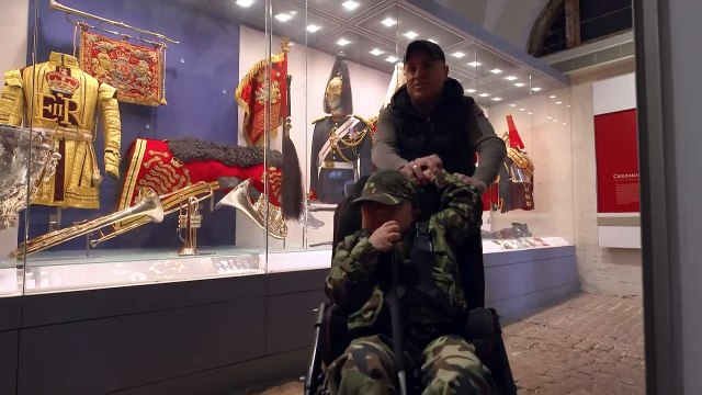 Visually impaired child forms bond with Kind's Guard