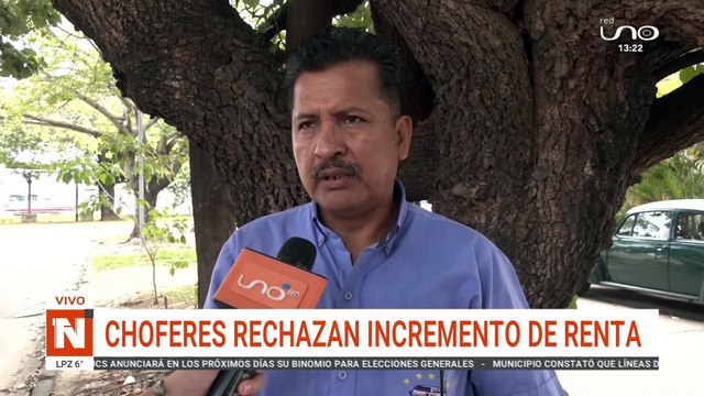 Choferes rechazan incremento de renta