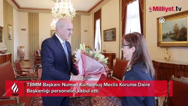 TBMM Başkanı Numan Kurtulmuş Meclis Koruma Daire Başkanlığı personelini kabul etti