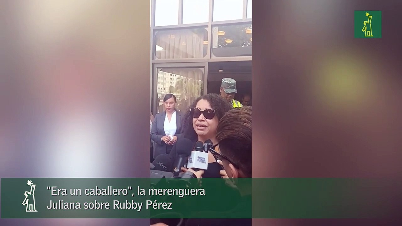 "Era un caballero", la merenguera Juliana sobre Rubby Pérez