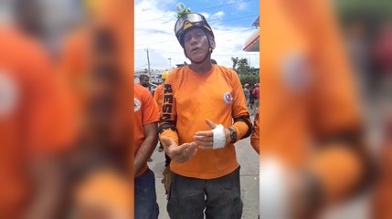 Rescatista resultó herido salvando una víctima tras tragedia Jet Set Para mi eso no es un dolor