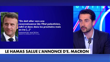 Pierre-Henri Bovis s'interroge sur le timing de la déclaration d'Emmanuel Macron sur la Palestine
