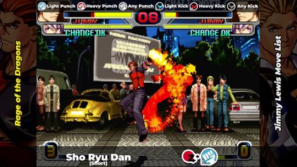 JIMMY LEWIS MOVE LIST - Rage of the Dragons (ROTD)
