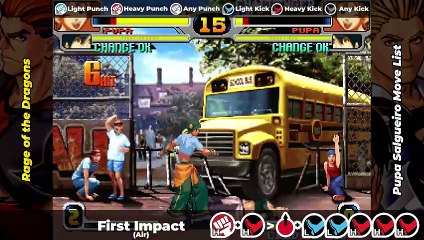 PUPA SALGUEIRO MOVE LIST - Rage of the Dragons (ROTD)