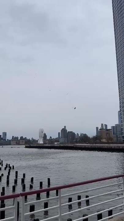 helicopter crashes near hudson river . New York / New Jersey