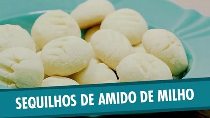 Sequilhos de amido de milho