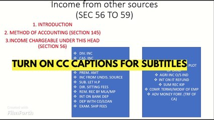 INCOME FROM OTHER SOURCES