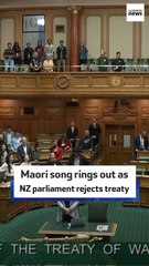 Maori song rings out as NZ parliament rejects treaty