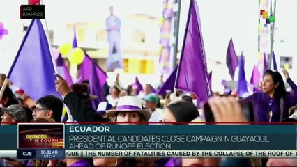 FTS 16:30 10-04 Ecuador: Presidential candidates close campaign