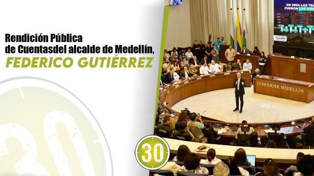 Rendición Pública de Cuentas del alcalde de Medellín, Federico Gutiérrez.