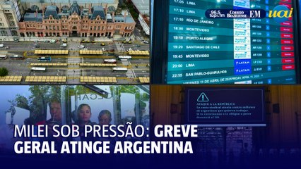 Greve geral atinge Argentina em protesto contra as medidas econômicas de Milei
