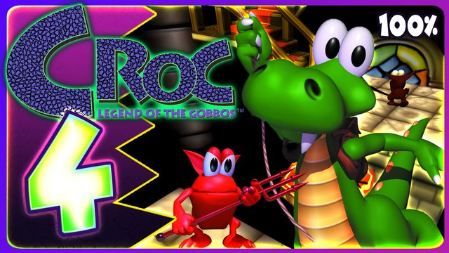 Croc Legend of the Gobbos Walkthrough Part 4 (PS5, PS1) 100% Castle Zone