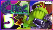 Croc Legend of the Gobbos Walkthrough Part 5 (PS5, PS1) 100%  Crystal Island (True Ending)