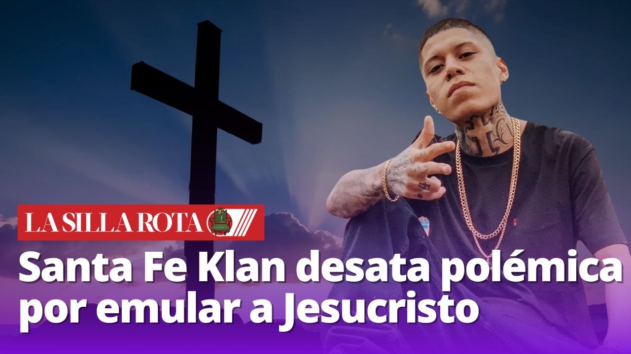 Santa Fe Klan desata polémica por emular a Jesucristo antes de Semana Santa