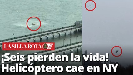Tragedia en Nueva York: helicóptero cae al río Hudson y deja seis víctimas fatales
