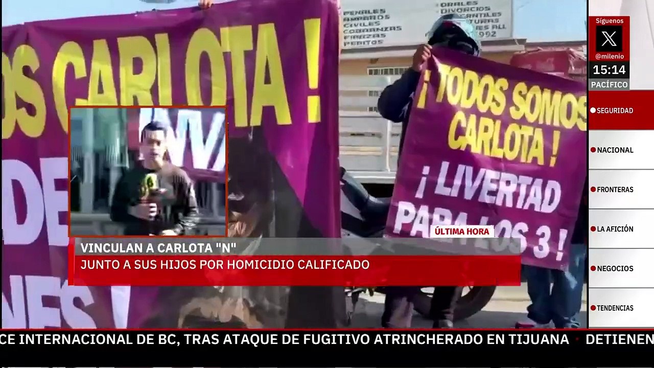 Vinculan a proceso a Carlota 'N' y a sus hijos por homicidio calificado